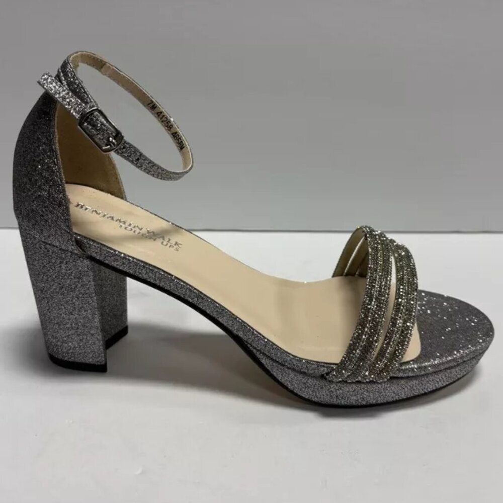 Touch Ups Women’s Parker Heeled Sandals Pewter, Size 7 M